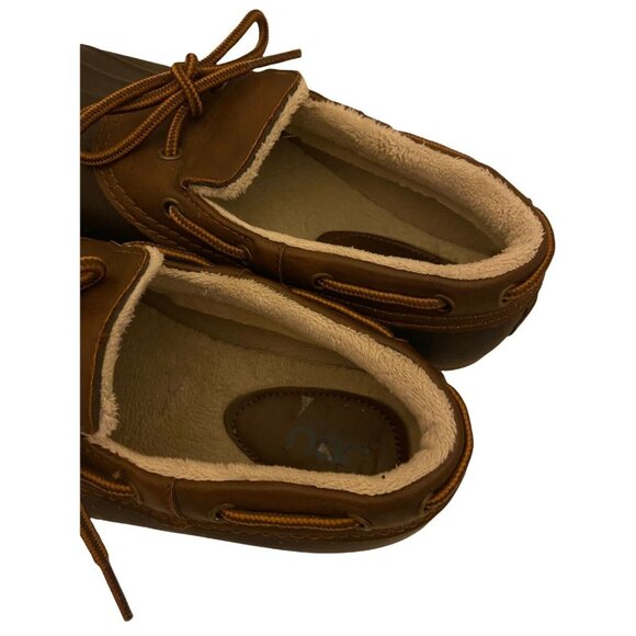 #3755 JBU GWEN WOMEN'S 8M TAN & BROWN LOW DUCK SHOES RAIN WEATHER READY - Picture 5 of 10